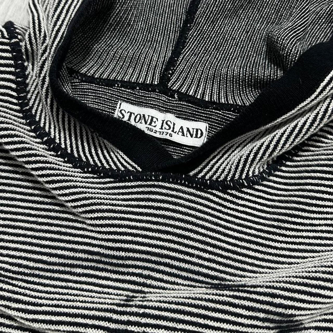 Stone Island Ribbed Striped Compass Hoodie