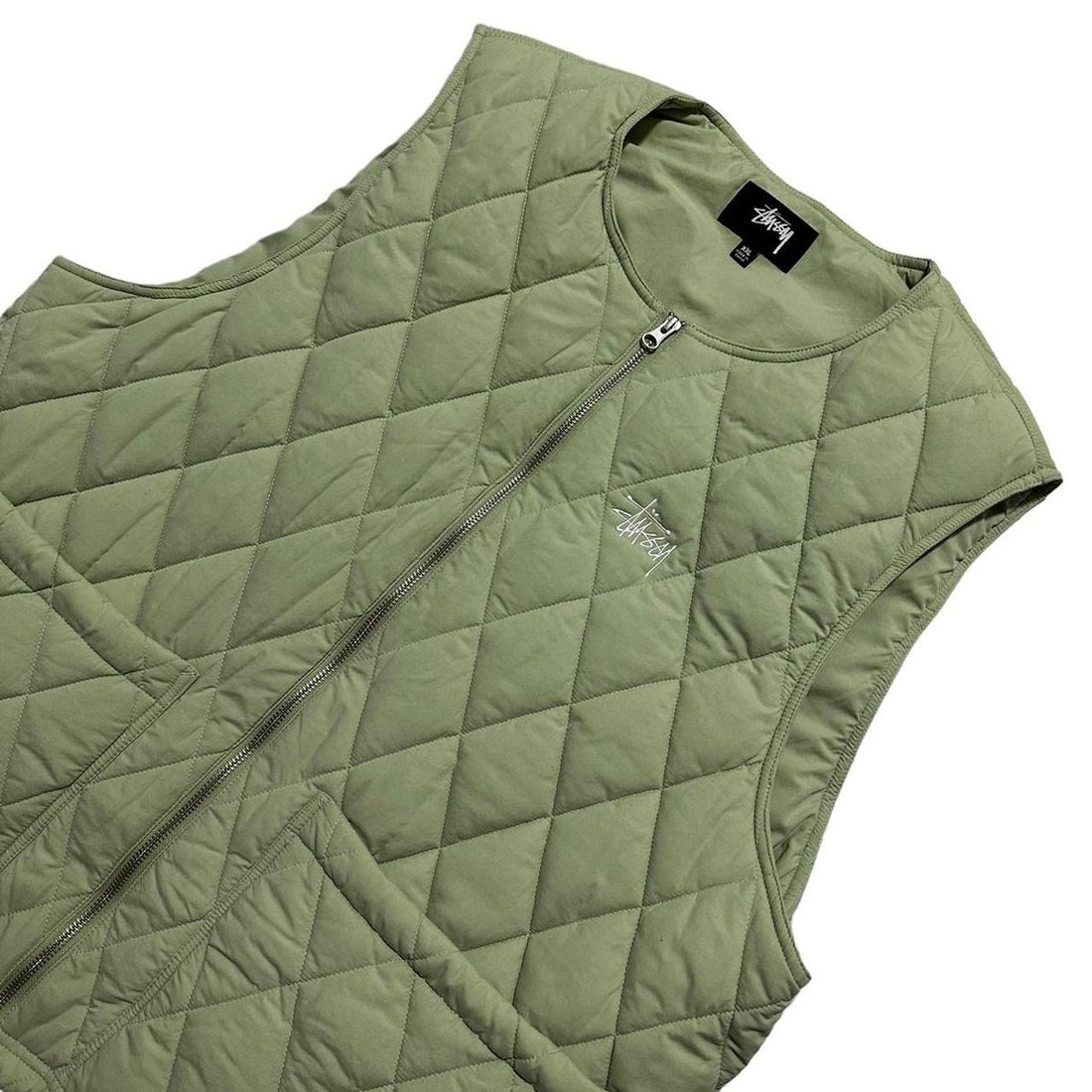 Stussy Diamond Quilted Vest Gilet