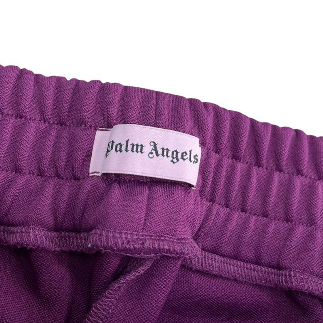 Palm Angels burgundy side stripe track pants